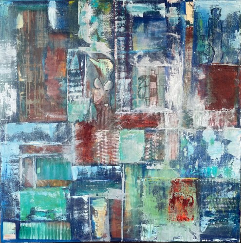 “Peak”, 2021, Tuval üzeri Akrilik, 100x100cm